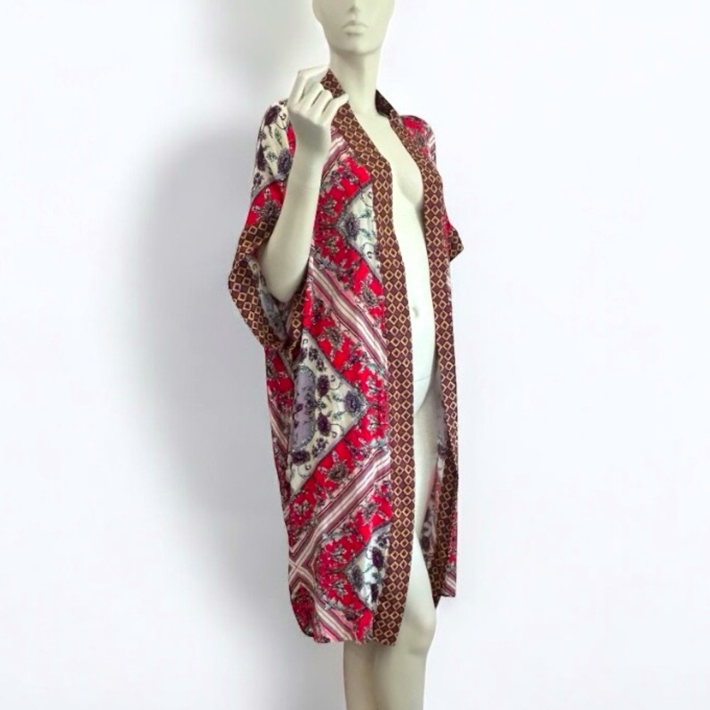 Vintage Vibes Open Front Kimono
